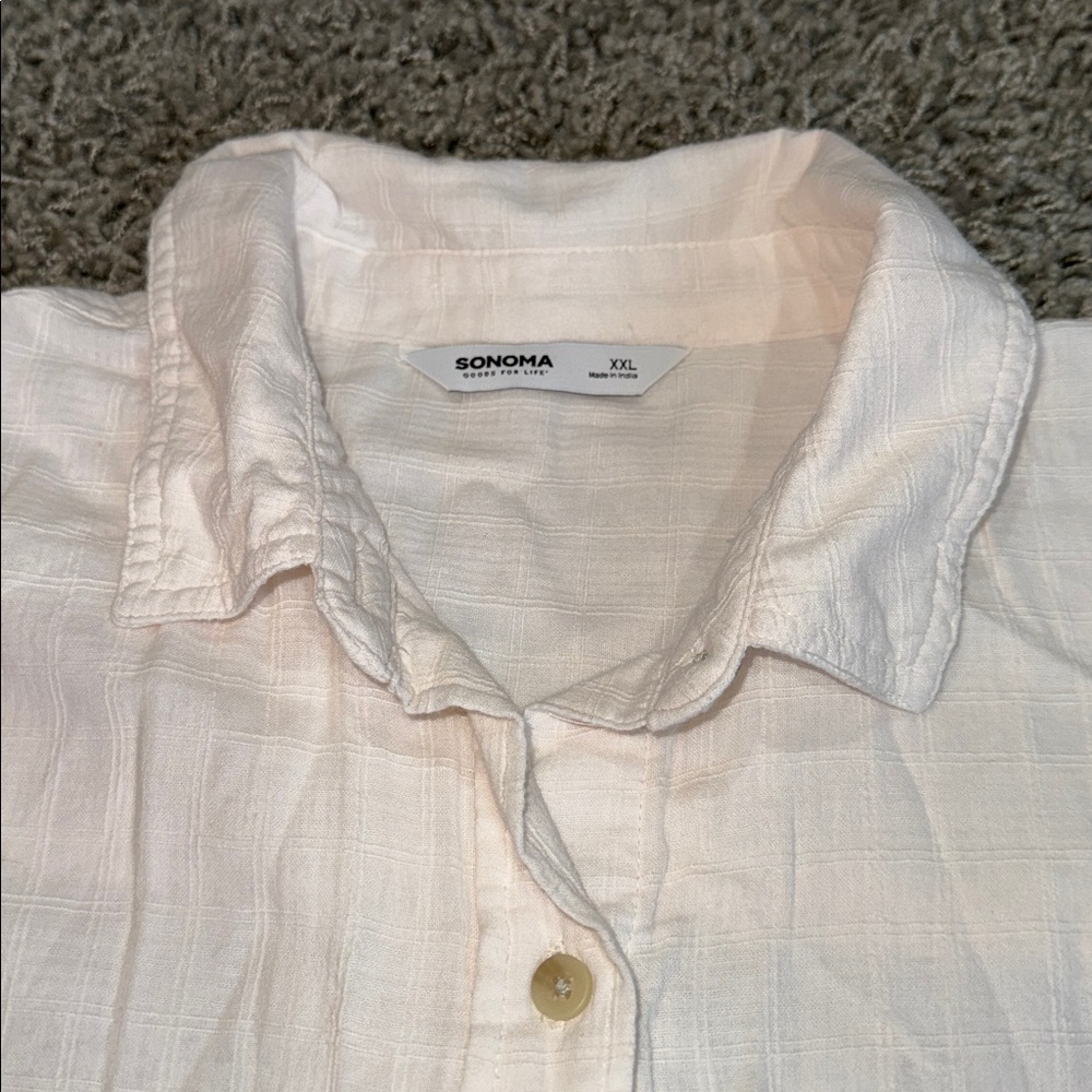 Women’s Cotton Button Down Shirt Size (XXL) NEW - Picture 5 of 8